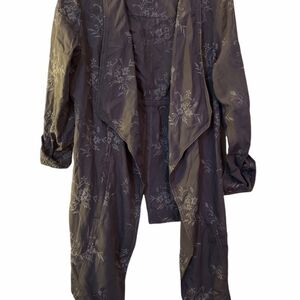 Bob Timberland women small embroidered cardigan grey